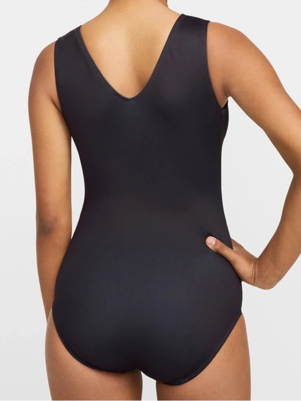 NWT Nike Girls' black Diagonal Stripe Printed Performance Tank Leotard
